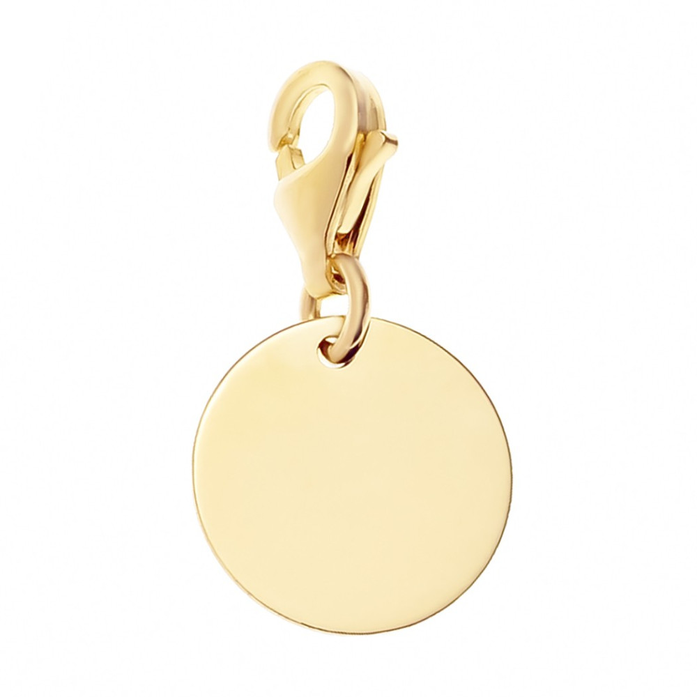 Złota zawieszka charms koło