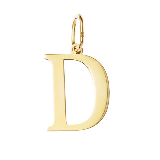Anhänger Buchstabe D Kettenanhänger Goldanhänger Gelbgold
