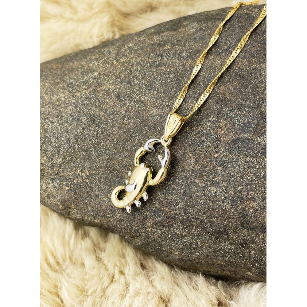 copy of Złoty wisiorek zawieszka rozeta ażurowa