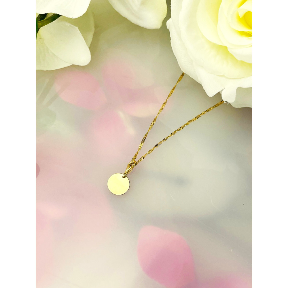 Złota zawieszka charms koło