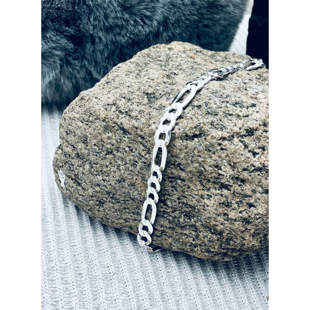 Silber 925 Figarokette Figaroarmband Armkette