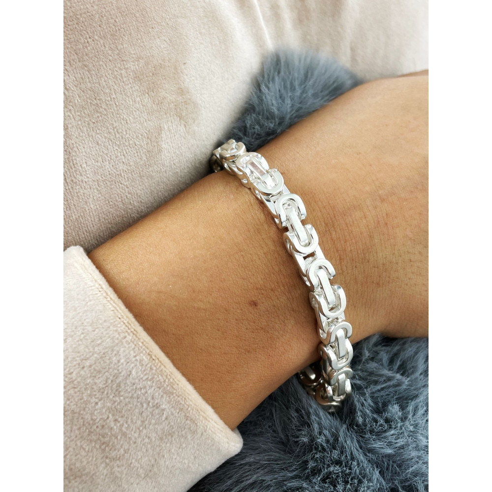 copy of Złota bransoletka celebrytka serce nieskończoność