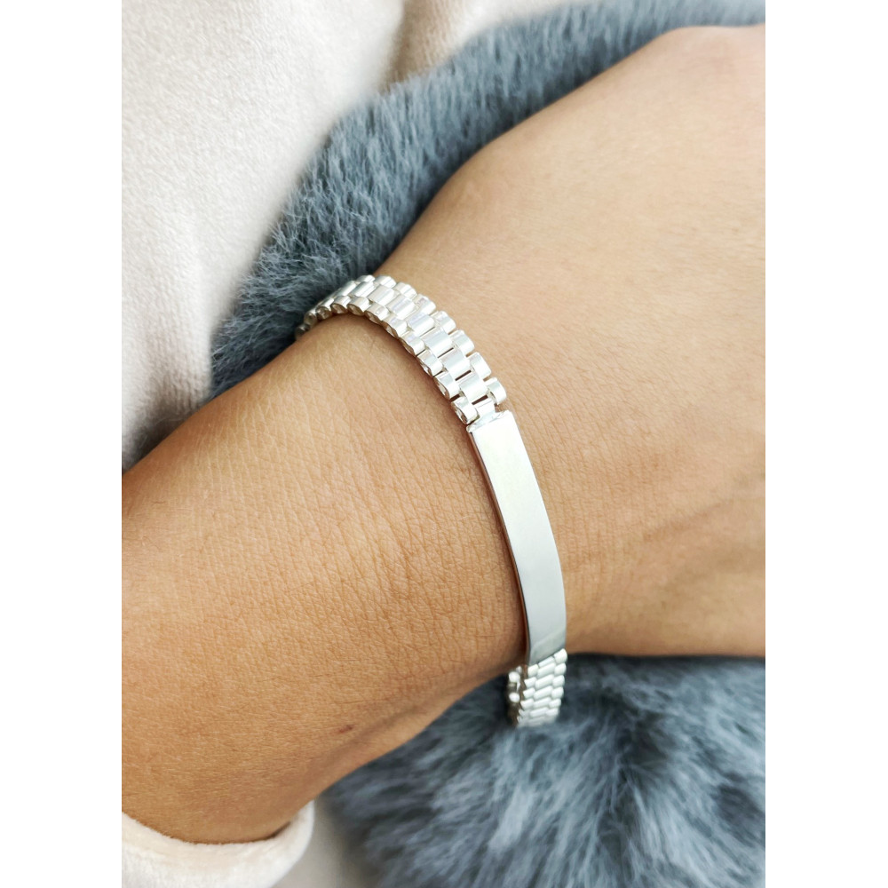 Silberarmband Mit Motiven Engraver Armbander Armkette