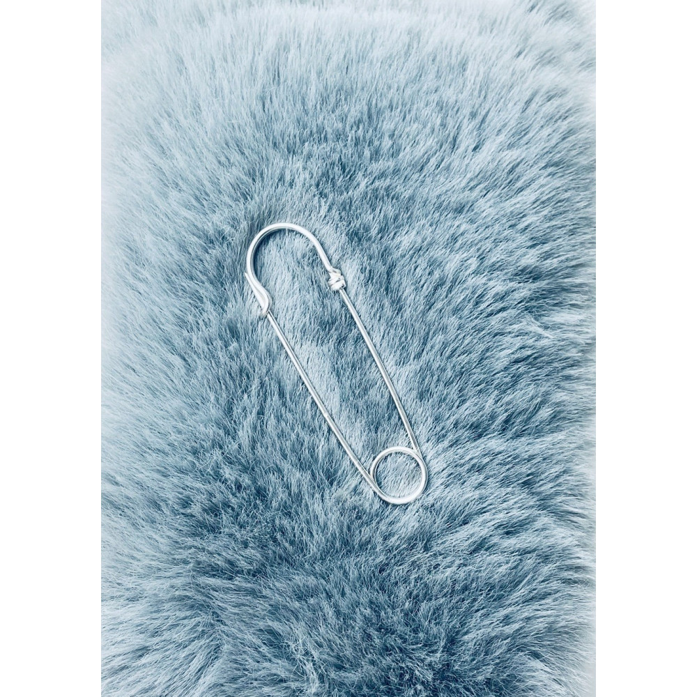 Srebrna broszka agrafka