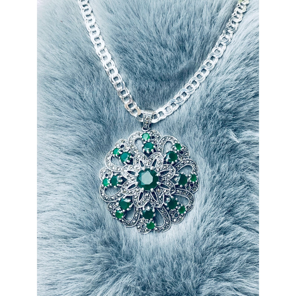 Silber Damen Medaillon Anhänger Amulett Talisman