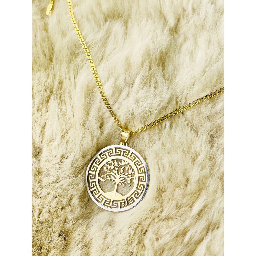 Anhänger Baum des Lebens Bicolor Goldanhänger