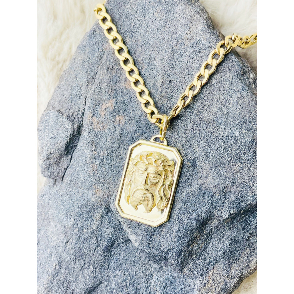 Anhänger Jesus Christus Gottes Sohn Goldanhänger Gelbgold