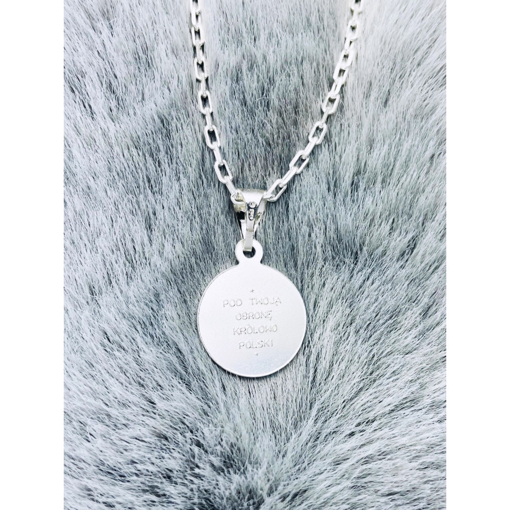 Silber Anhänger Madonna Maria mit Jesuskind Erstkommunion 925er