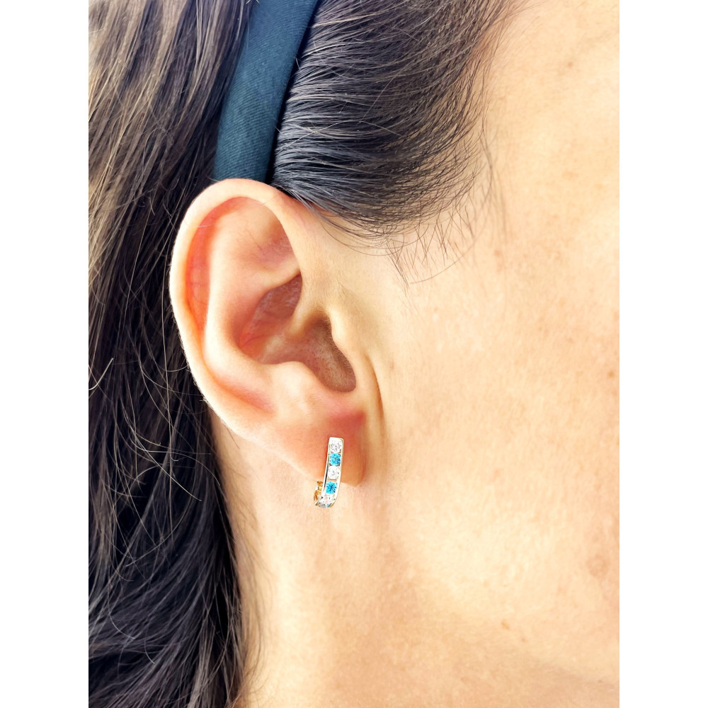 Gold Ohrringe Mit Zirkonia Ohrhänger Ohrstecker Ohrschmuck Paar Gelbgold