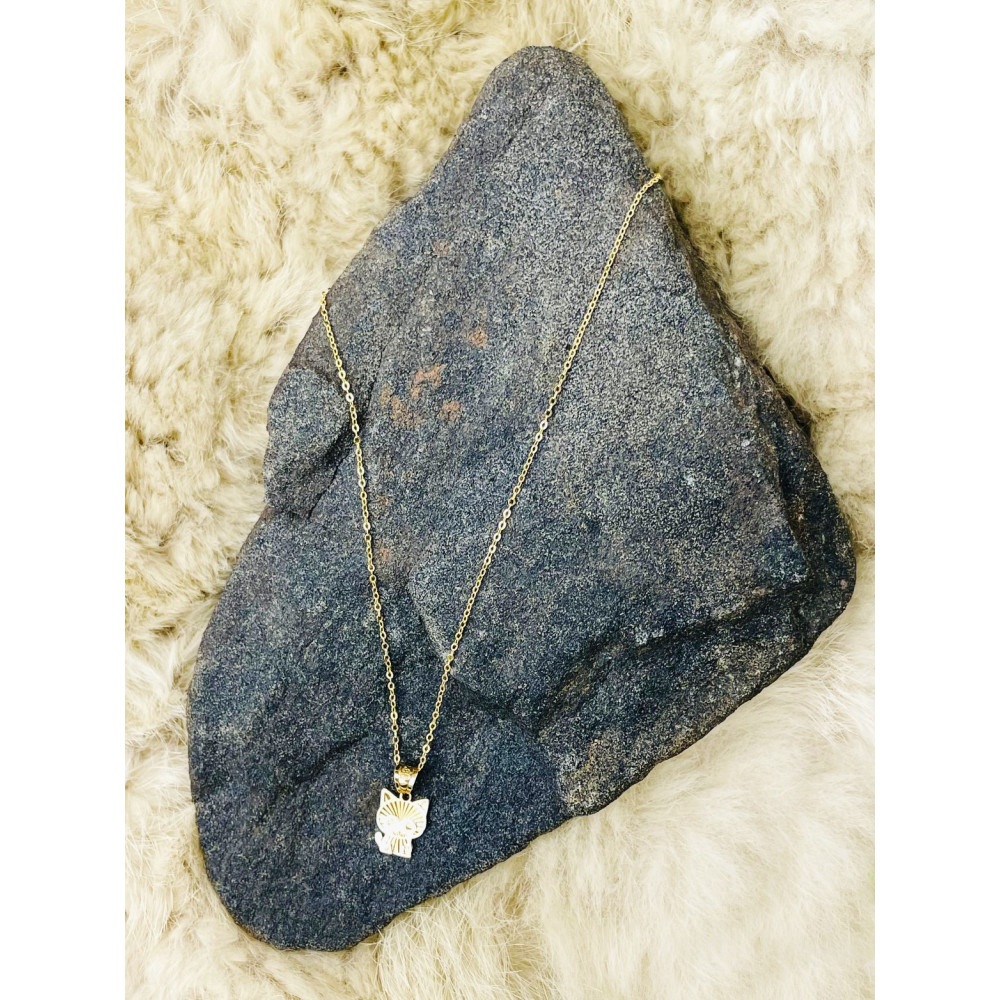 Anhänger Katze Kettenanhänger Gelbgold Goldanhänger 585er 14KT