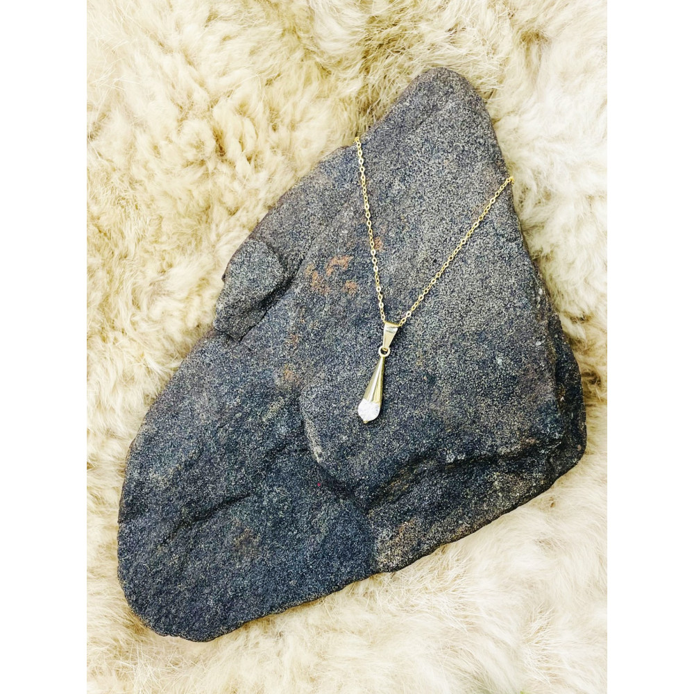 copy of Złoty wisiorek zawieszka rozeta ażurowa