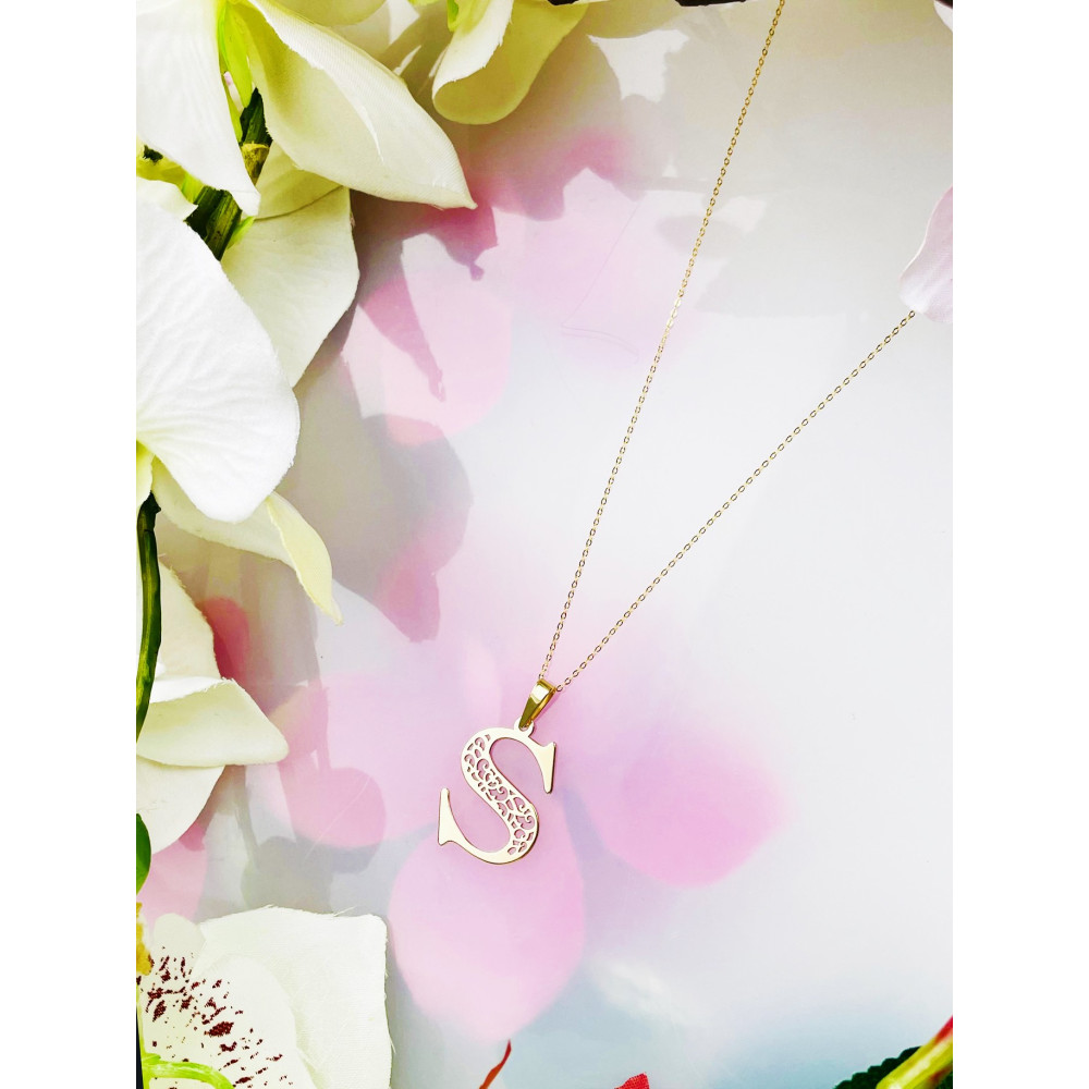 Anhänger Buchstabe A Kettenanhänger Goldanhänger Gelbgold