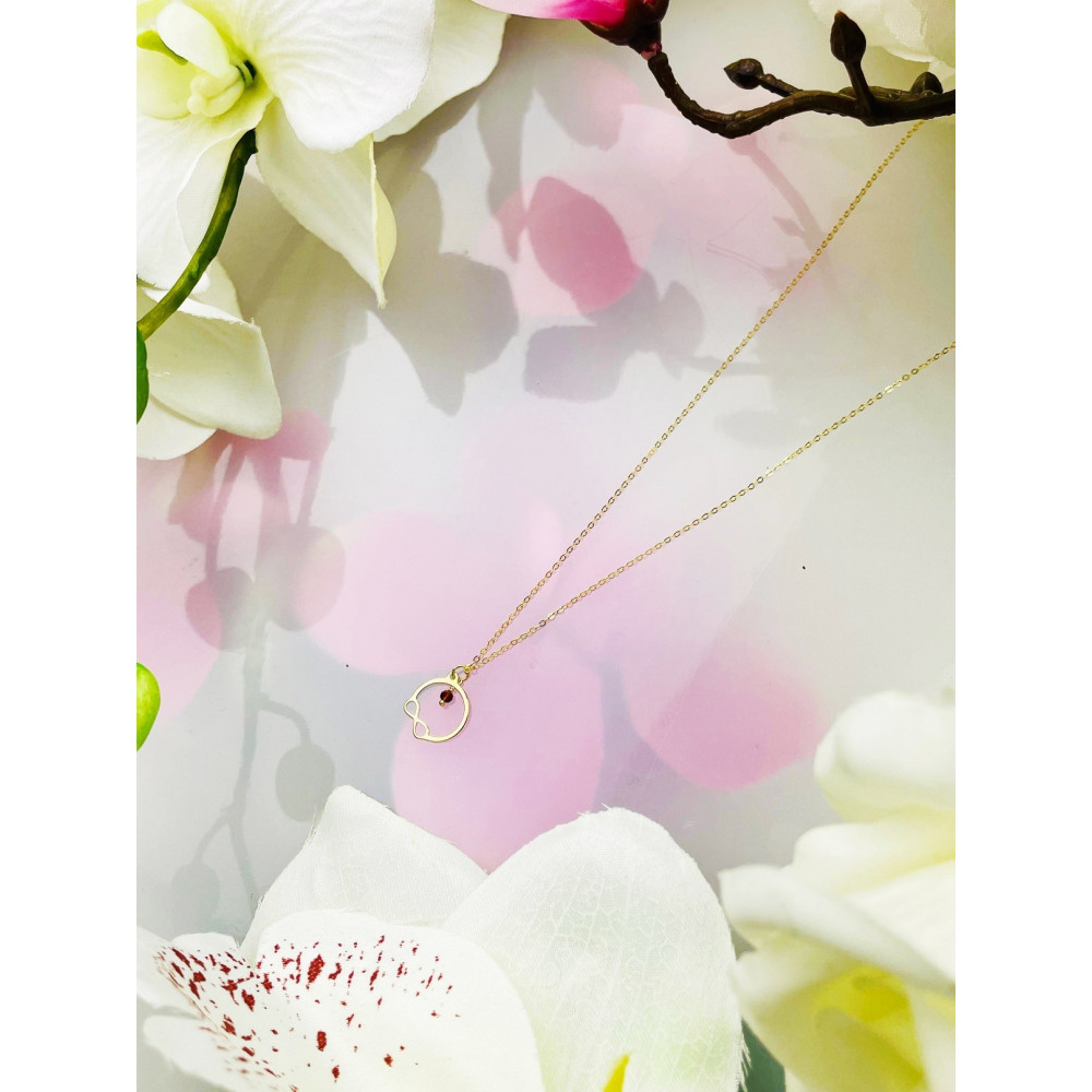 Złoty naszyjnik nieskończoność