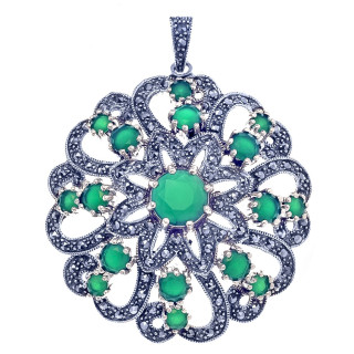 Silber Damen Medaillon Anhänger Amulett Talisman