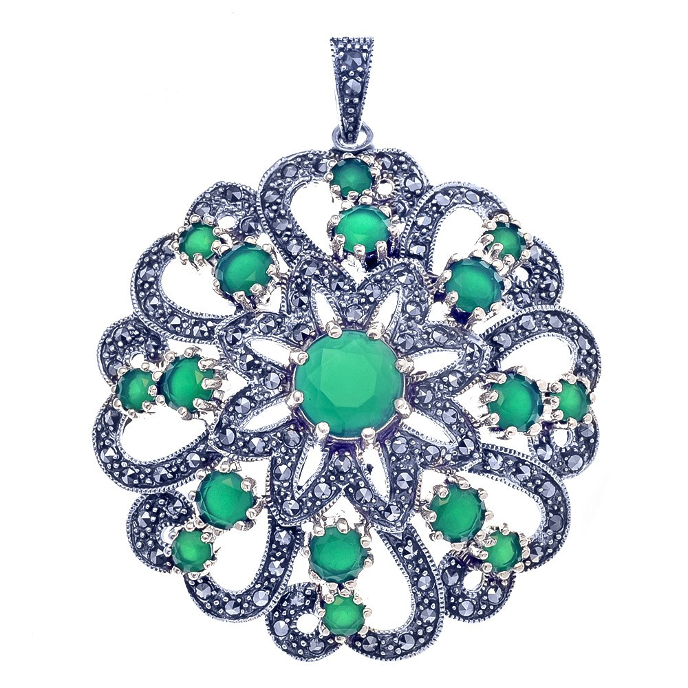 Silber Damen Medaillon Anhänger Amulett Talisman