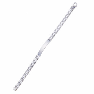 Srebrna bransoletka z blaszką