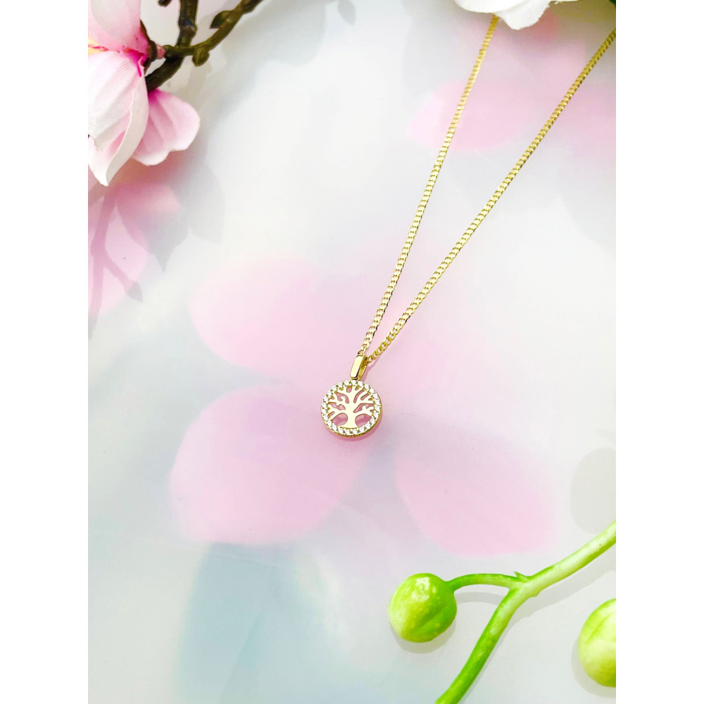 copy of Złoty wisiorek zawieszka rozeta ażurowa