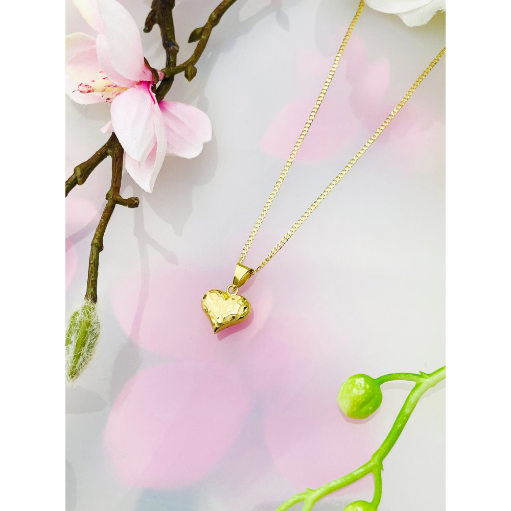 Anhänger Herz Kettenanhänger Gelbgold Goldanhänger 585er 14KT