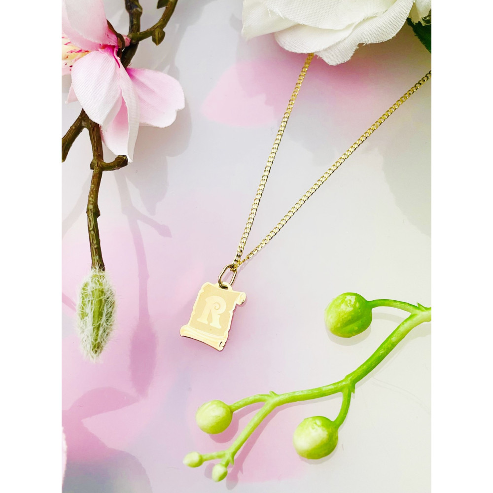 copy of Złoty wisiorek zawieszka rozeta ażurowa