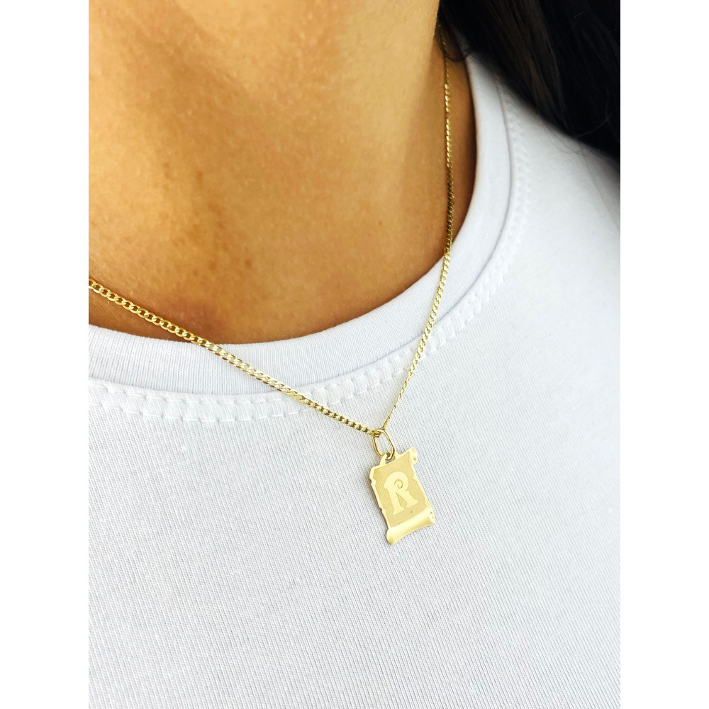 copy of Złoty wisiorek zawieszka rozeta ażurowa