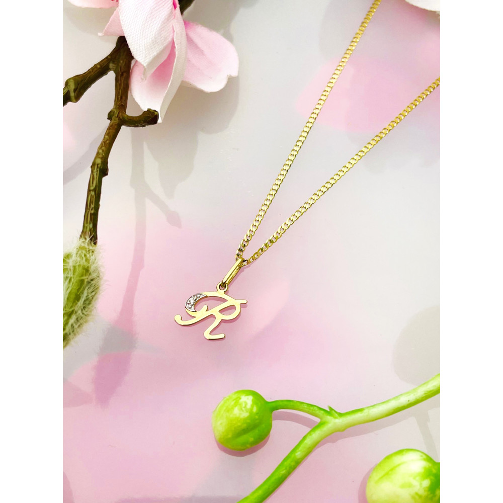 copy of Złoty wisiorek zawieszka rozeta ażurowa