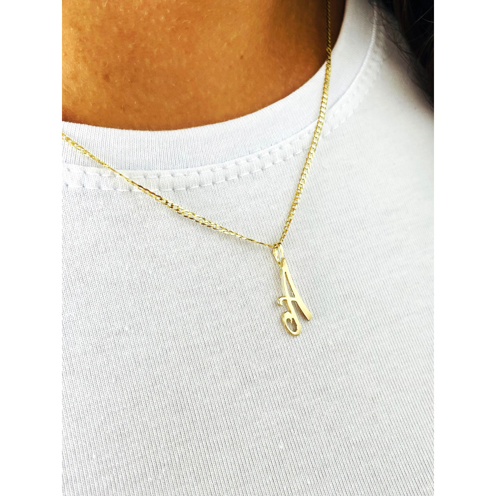 Anhänger Buchstabe A Kettenanhänger Goldanhänger Gelbgold