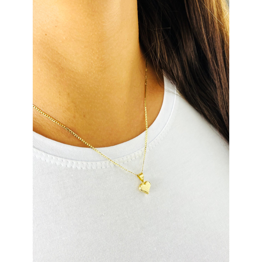 Anhänger Herz Kettenanhänger Gelbgold Goldanhänger 585er 14KT