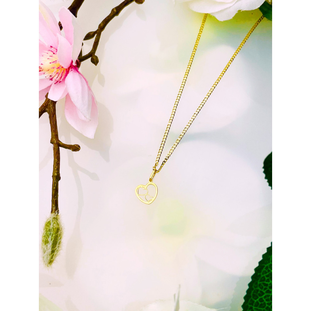 Anhänger Kettenanhänger Gelbgold Goldanhänger Herz 585er 14KT