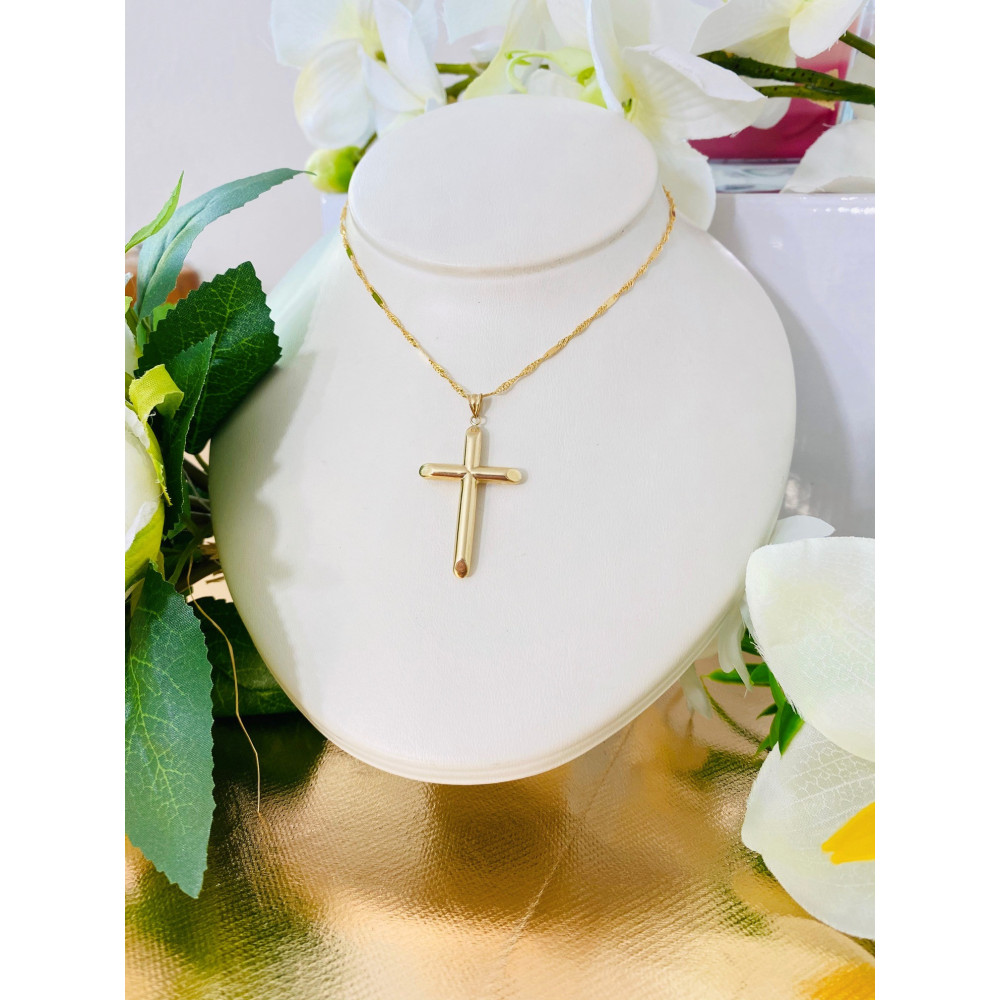 copy of Złoty krzyżyk klasyczny diamentowany