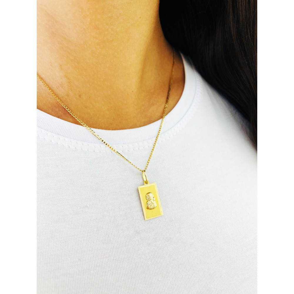 Anhänger Madonna Maria mit Jesuskind Goldanhänger