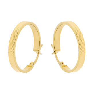 Creolen Ohrringe Ohrhänger Ohrstecker Ohrschmuck Gelbgold Paar 585er 14kt