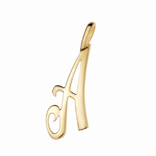 Anhänger Buchstabe A Kettenanhänger Goldanhänger Gelbgold