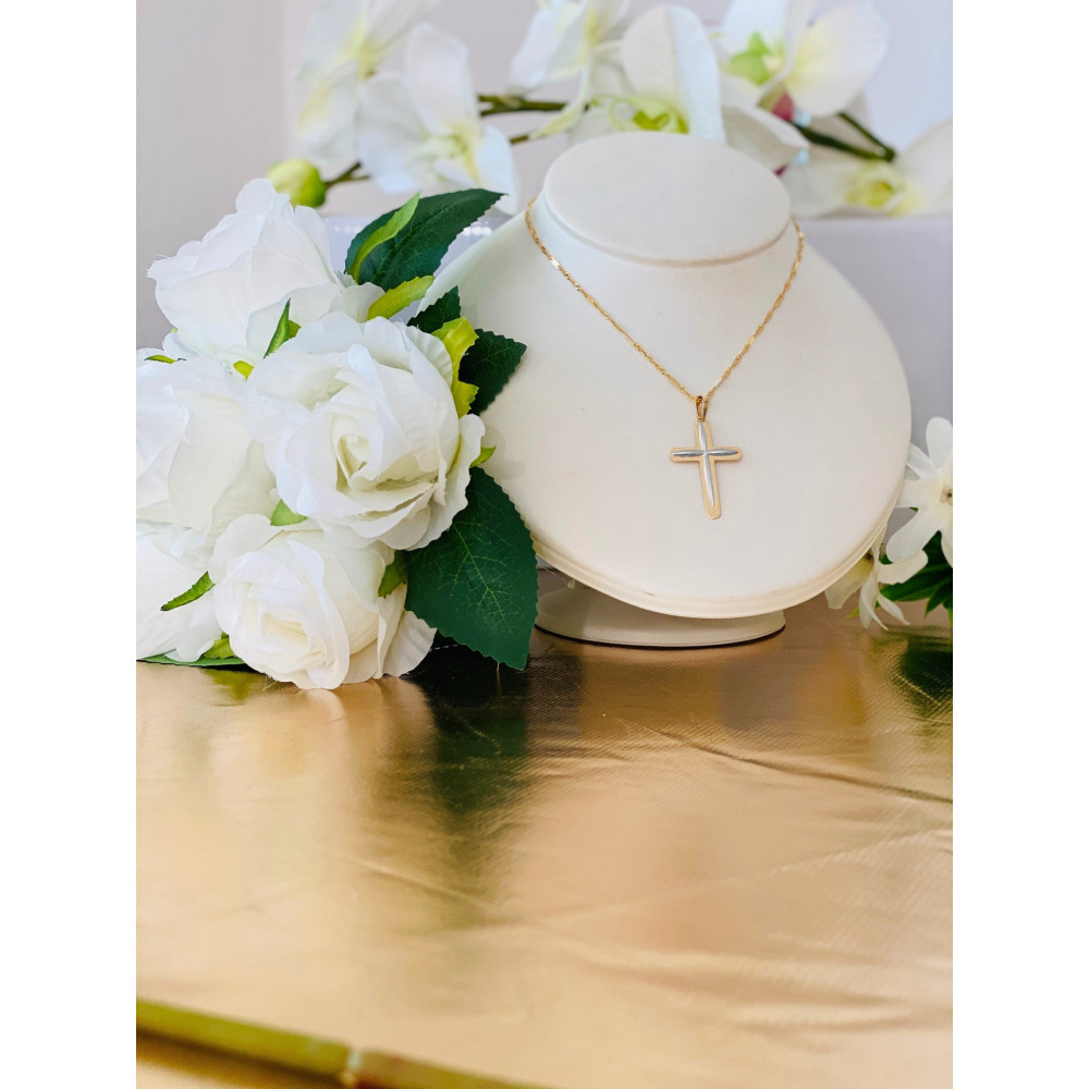 copy of Złoty krzyżyk klasyczny diamentowany