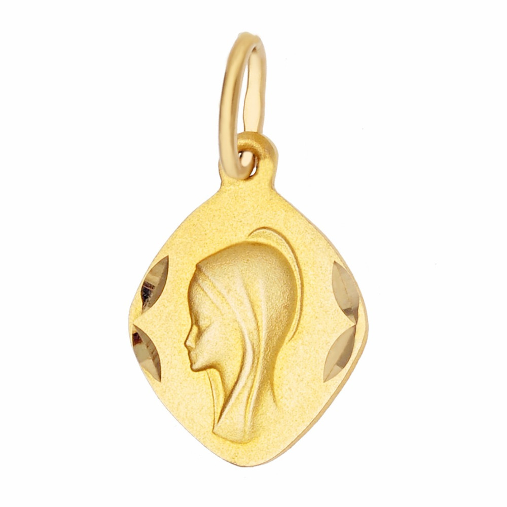 Złoty Medalik Zawieszka Matka Boska Fatimska