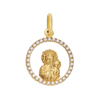 Anhänger Madonna Maria mit Jesuskind Goldanhänger