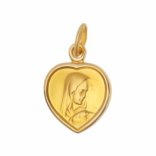 Anhänger Madonna Maria Herz Goldanhänger