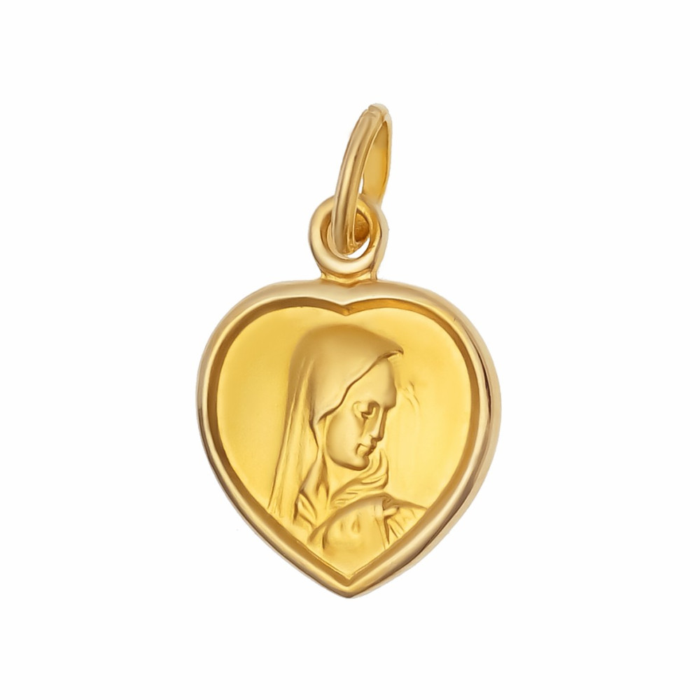 Anhänger Madonna Maria Herz Goldanhänger
