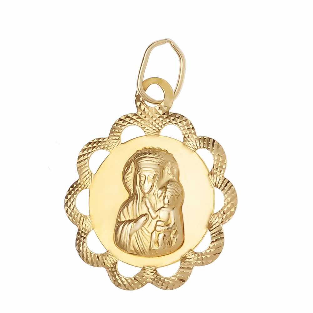 Anhänger Madonna Maria mit Jesuskind Goldanhänger