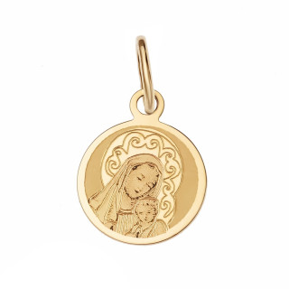 Anhänger Madonna Maria mit Jesuskind Goldanhänger