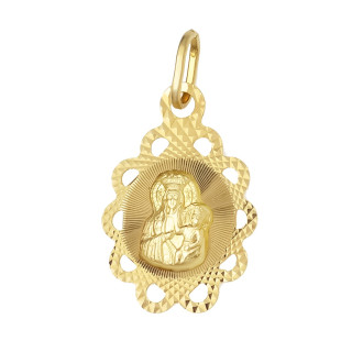 Anhänger Madonna Maria mit Jesuskind Goldanhänger