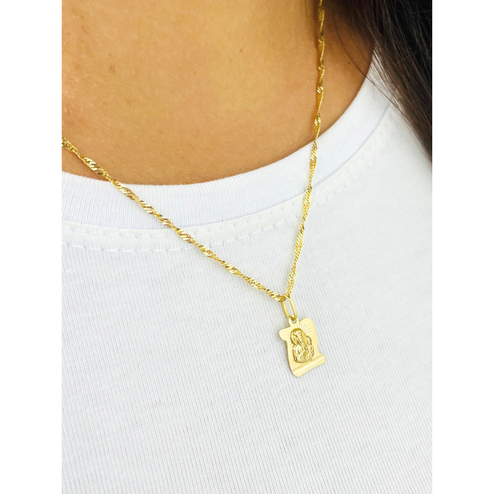 Anhänger Madonna Maria mit Jesuskind Goldanhänger