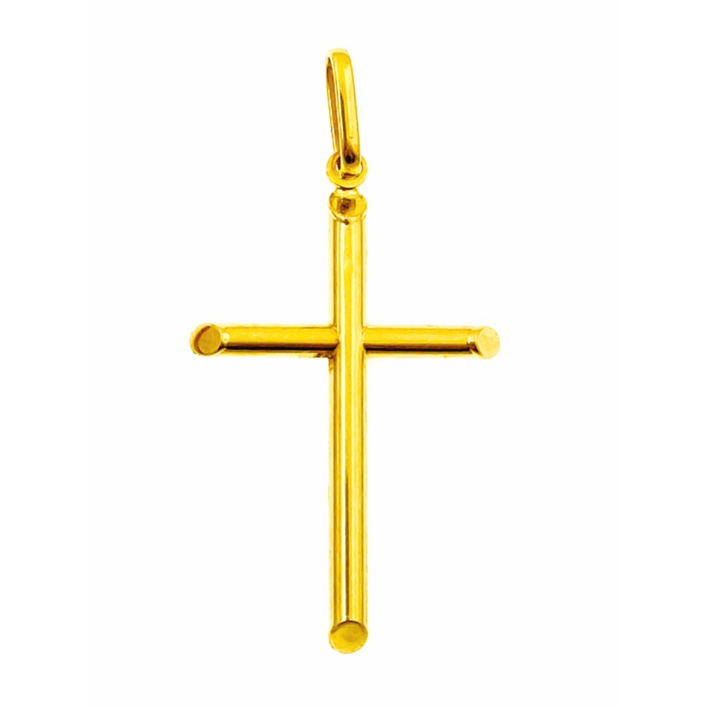 Złoty krzyżyk klasyczny prosty