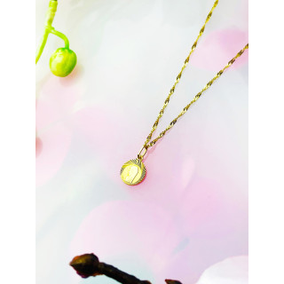 Złoty Medalik Zawieszka Matka Boska Fatimska