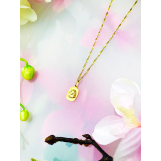 Złoty Medalik Zawieszka Matka Boska Bolesna