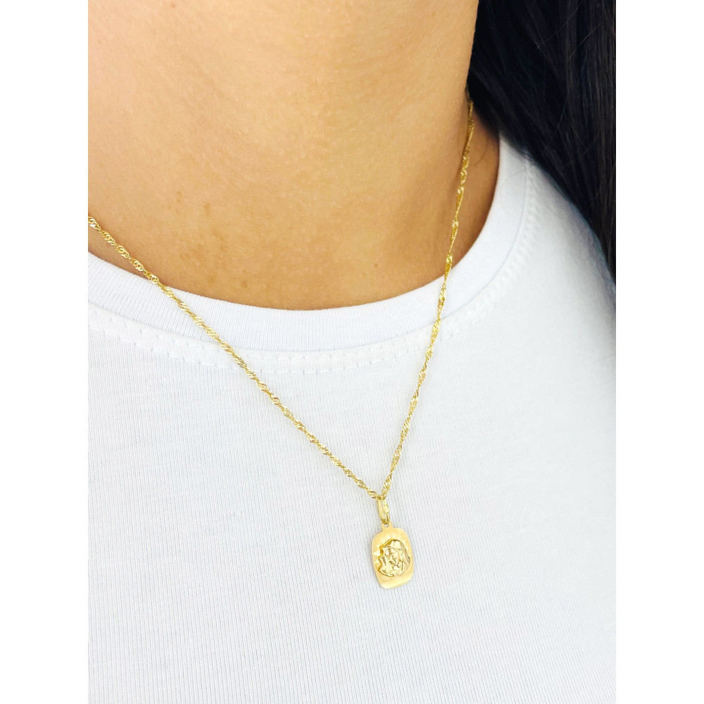 Anhänger Madonna Maria mit Jesuskind Goldanhänger