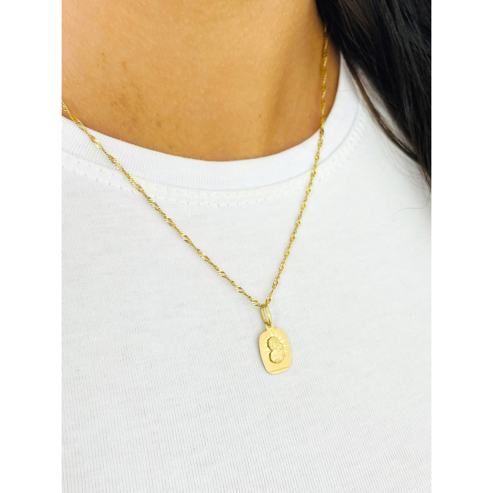 Anhänger Madonna Maria mit Jesuskind Goldanhänger