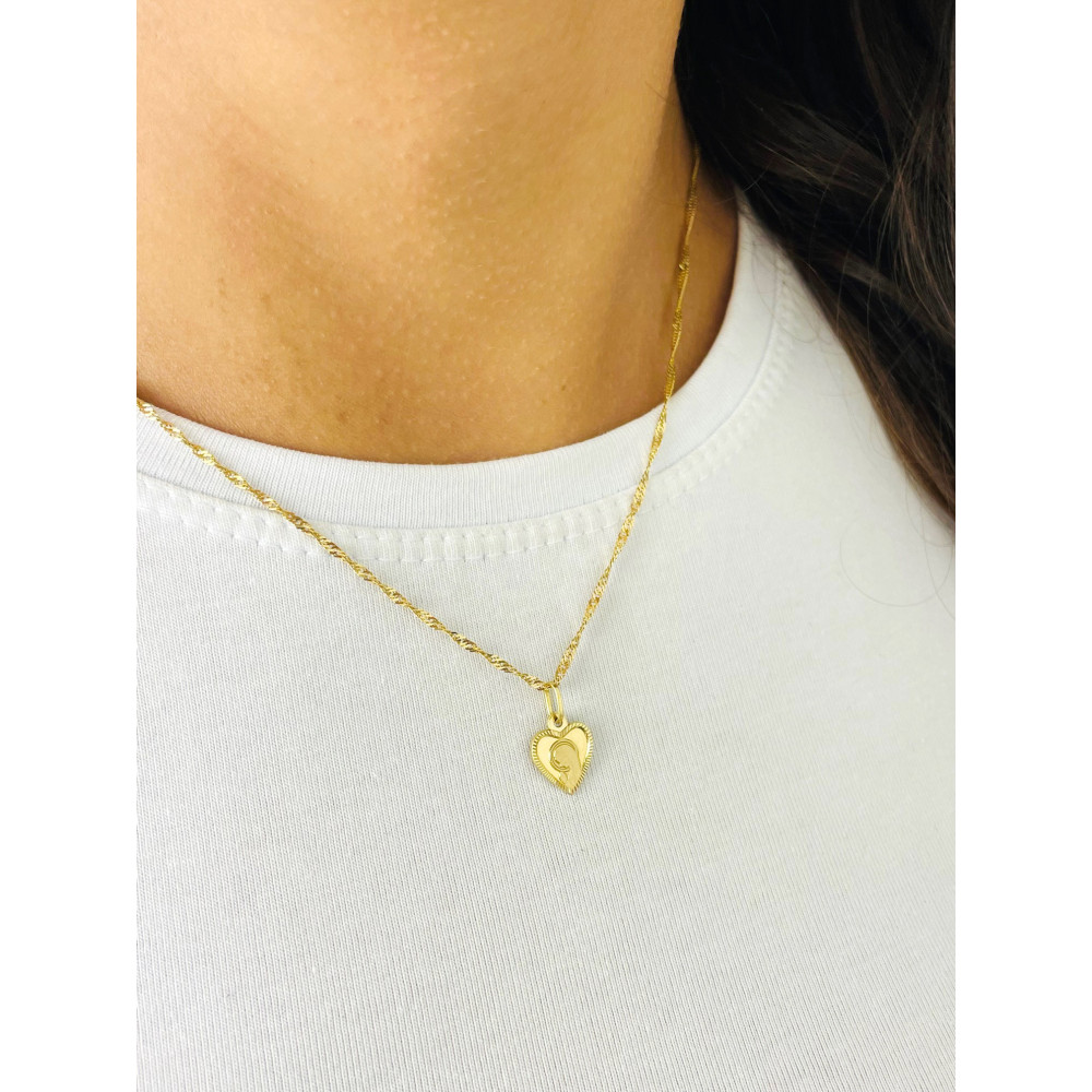 Anhänger Madonna Maria mit Jesuskind Goldanhänger