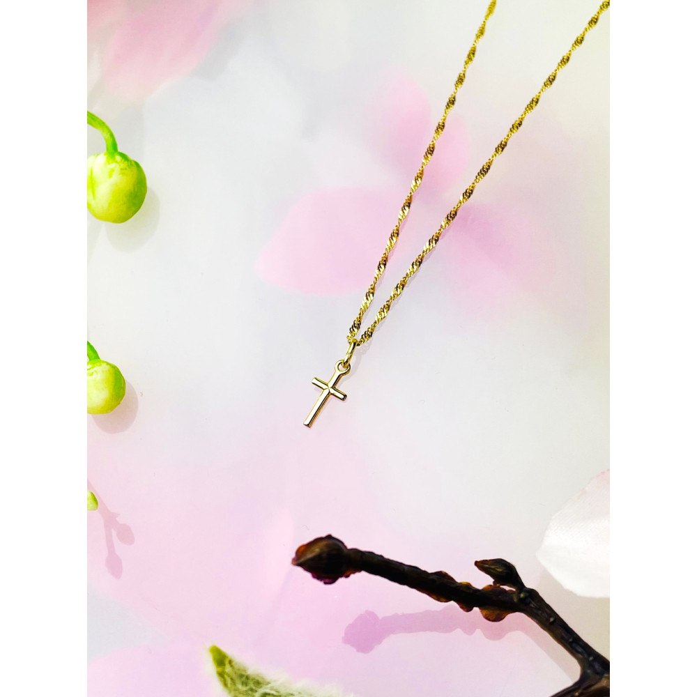 Goldanhänger Kettenanhänger Gold Anhänger Kreuz Goldkreuz Gelbgold 585er 14KT