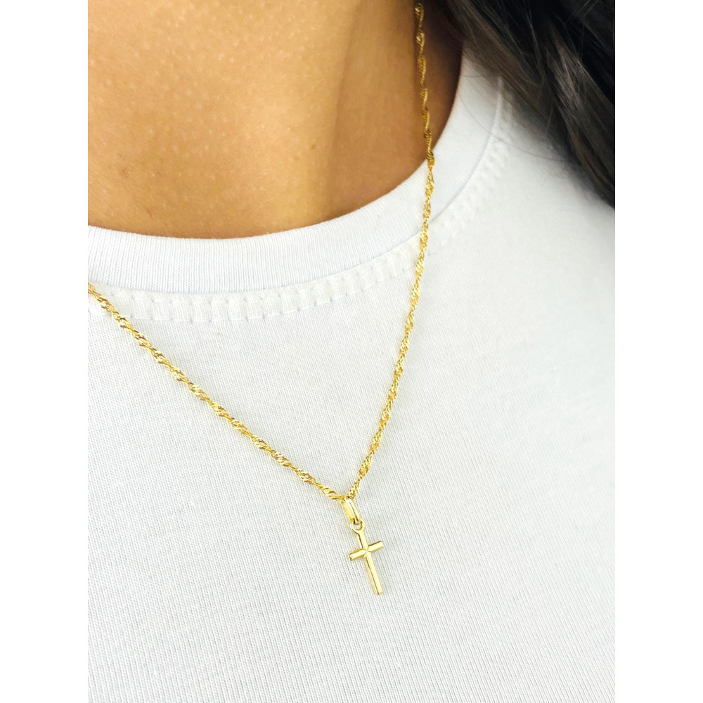 copy of Złoty krzyżyk klasyczny diamentowany