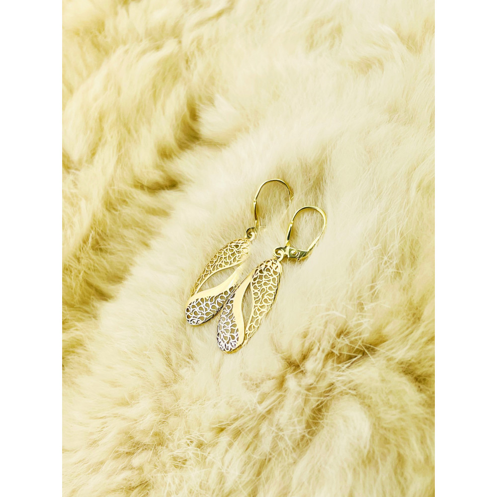 Ohrringe Ohrhänger Ohrstecker Ohrschmuck Gelbgold Paar